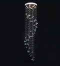 Caelira LED K9 Crystal Spiral Chandelier