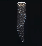 Caelira LED K9 Crystal Spiral Chandelier