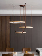 Celestial Orbit Travertine Chandelier