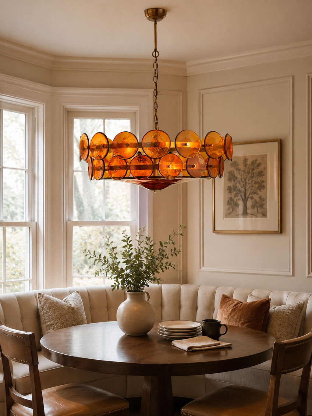 Solaris Disc Murano Chandelier