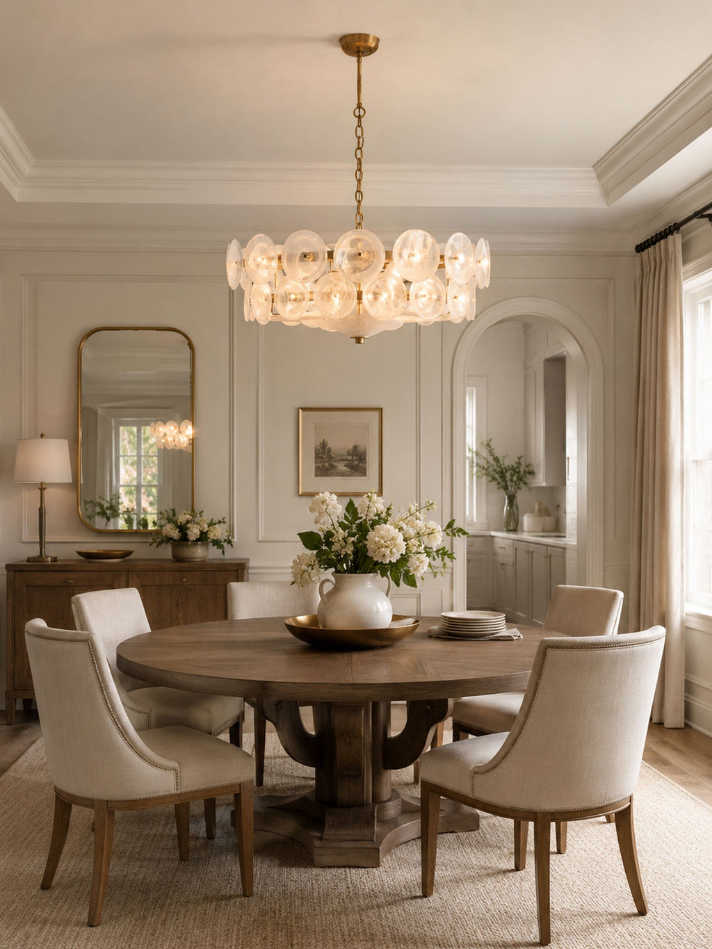 Solaris Disc Murano Chandelier