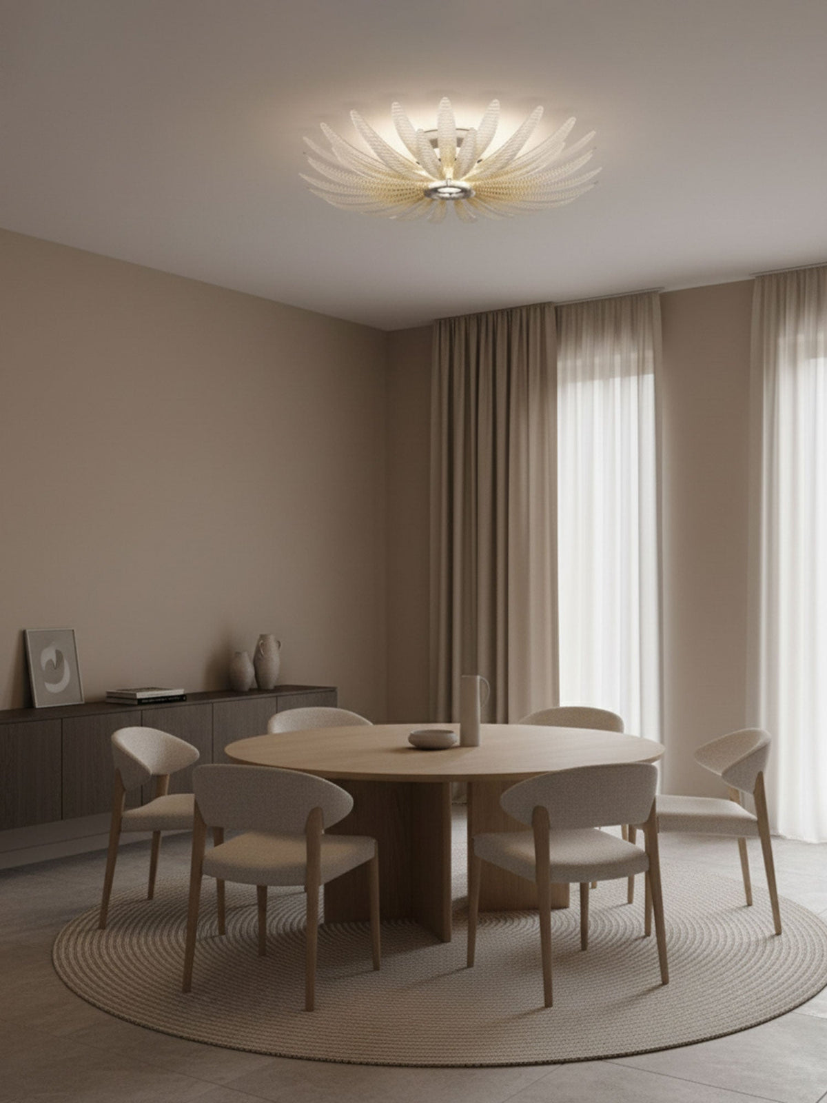 Aurelia Glass Petal Ceiling Light