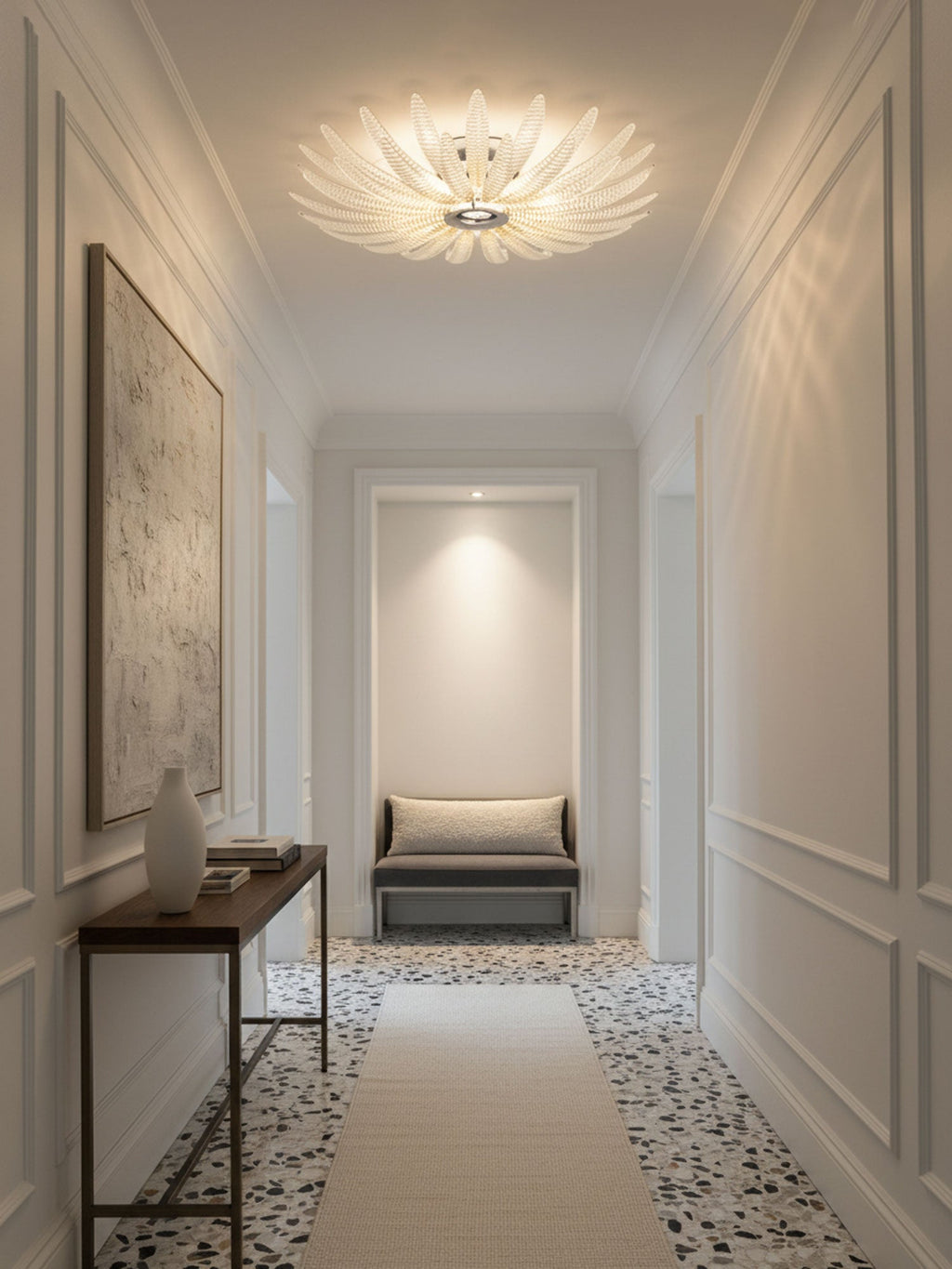 Aurelia Glass Petal Ceiling Light