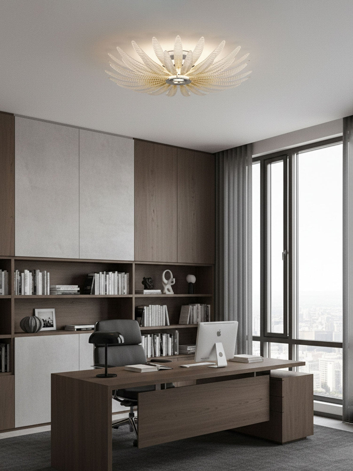 Aurelia Glass Petal Ceiling Light