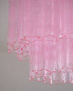 Fiora Pink Glass Ceiling Lamp