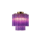 Fiora Pink Glass Ceiling Lamp