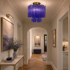 Fiora Pink Glass Ceiling Lamp