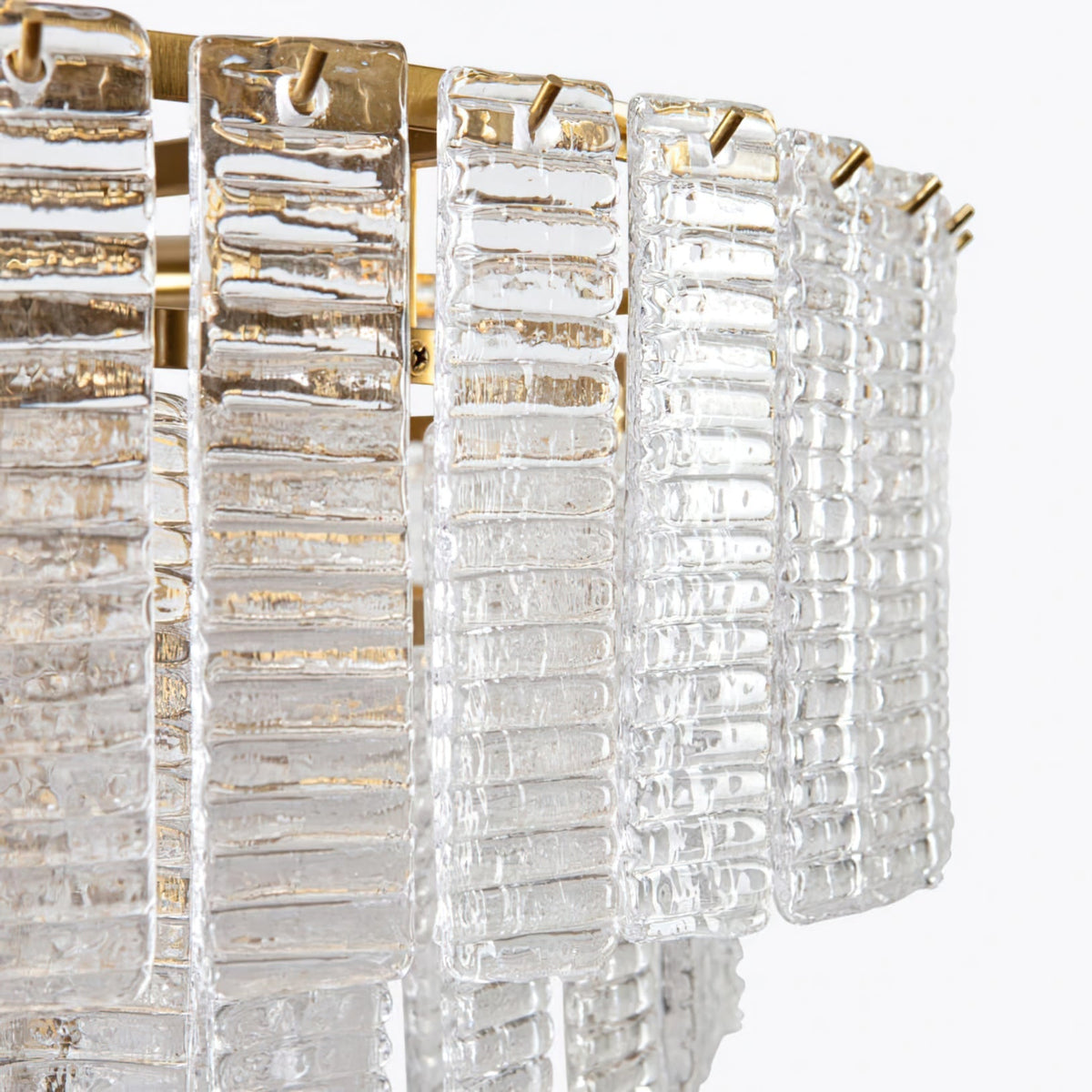 Opalora Pink Glass Chandelier
