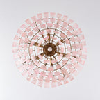 Opalora Pink Glass Chandelier