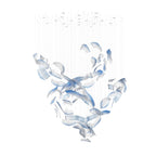 Brush Art Glass Chandelier