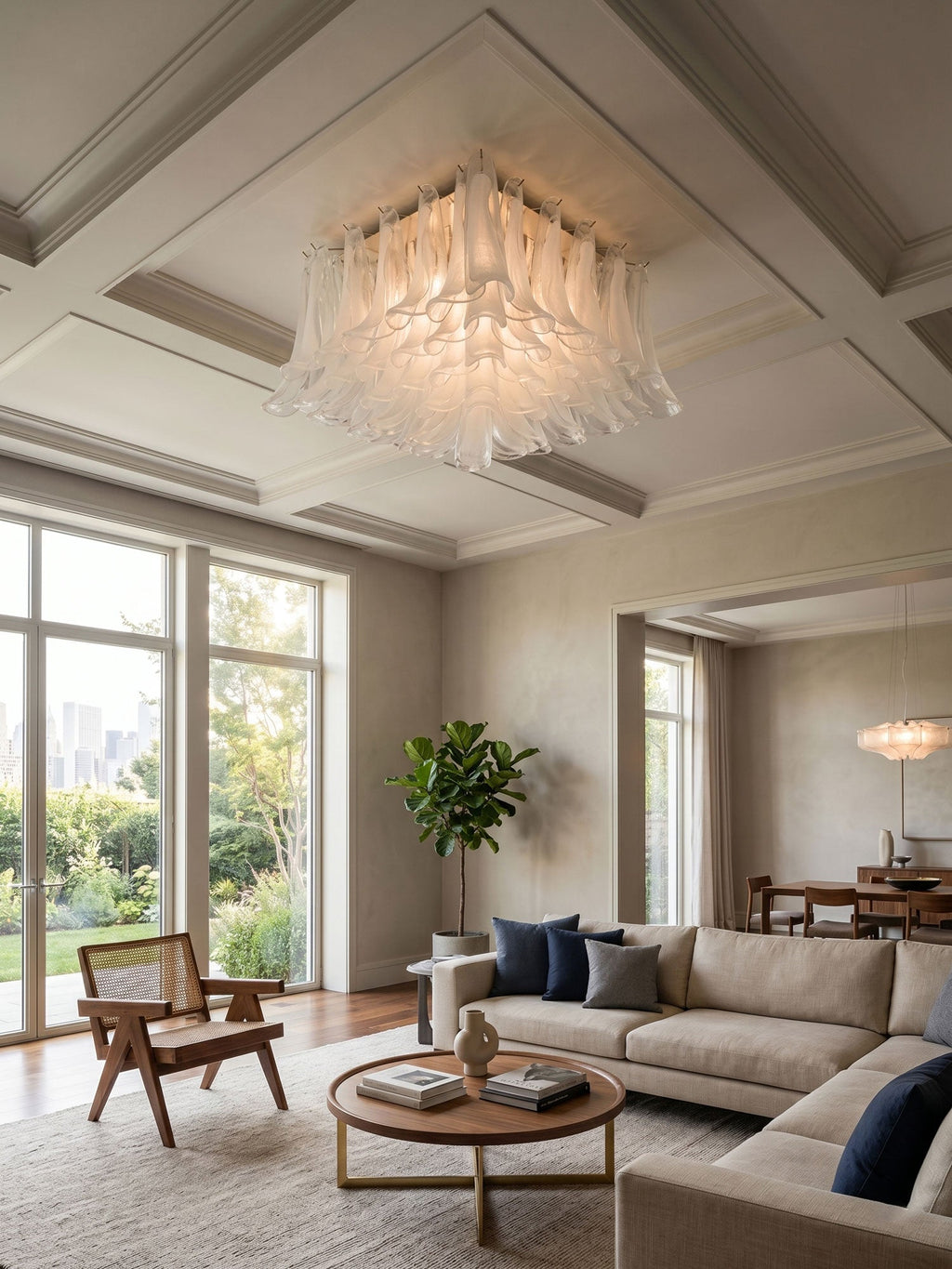Petal Glass Ceiling Light