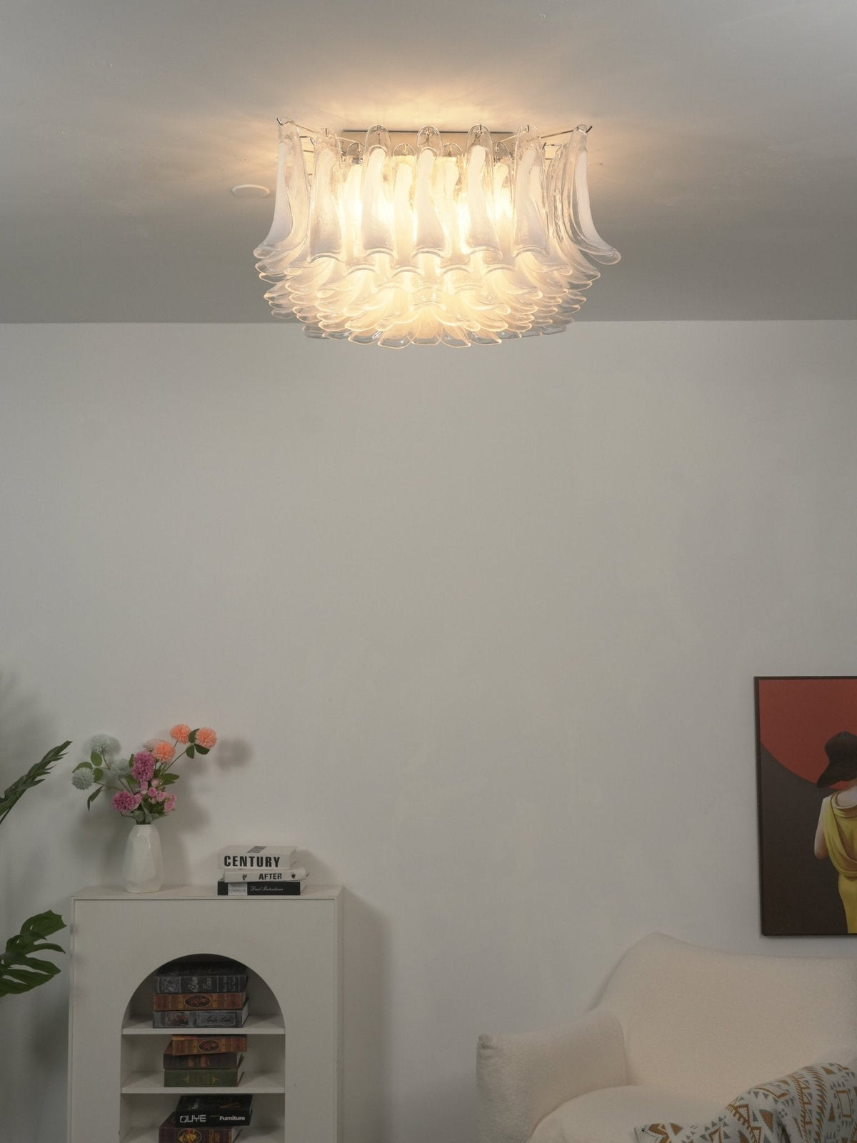 Petal Glass Ceiling Light