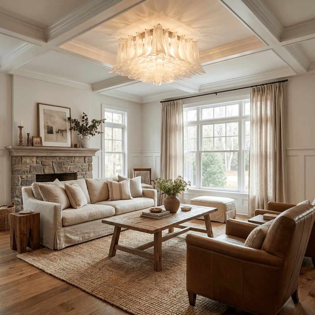 Petal Glass Ceiling Light