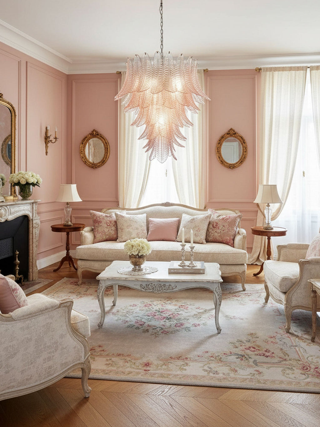 Rosalind Glass Chandelier