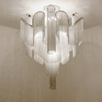 Luminous Cascade Chain Ceiling Light