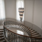 Lucente Noir Spiral Chandelier