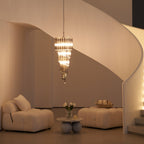 Lucente Noir Spiral Chandelier