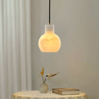 Bell Jar Alabaster Cluster Chandelier