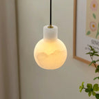 Bell Jar Alabaster Cluster Chandelier
