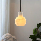 Bell Jar Alabaster Cluster Chandelier