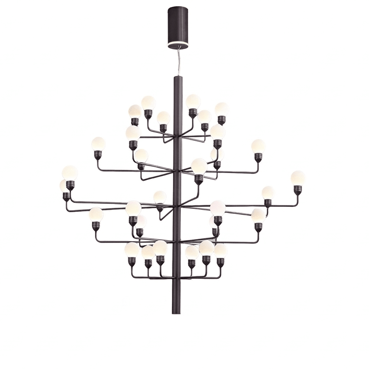 Raggiera Tiered Alabaster Globe Chandelier