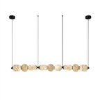 Alabaster Pebble Linear Chandelier