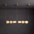 Alabaster Pebble Linear Chandelier
