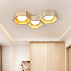 Honeycomb Travertine Ceiling Lamp
