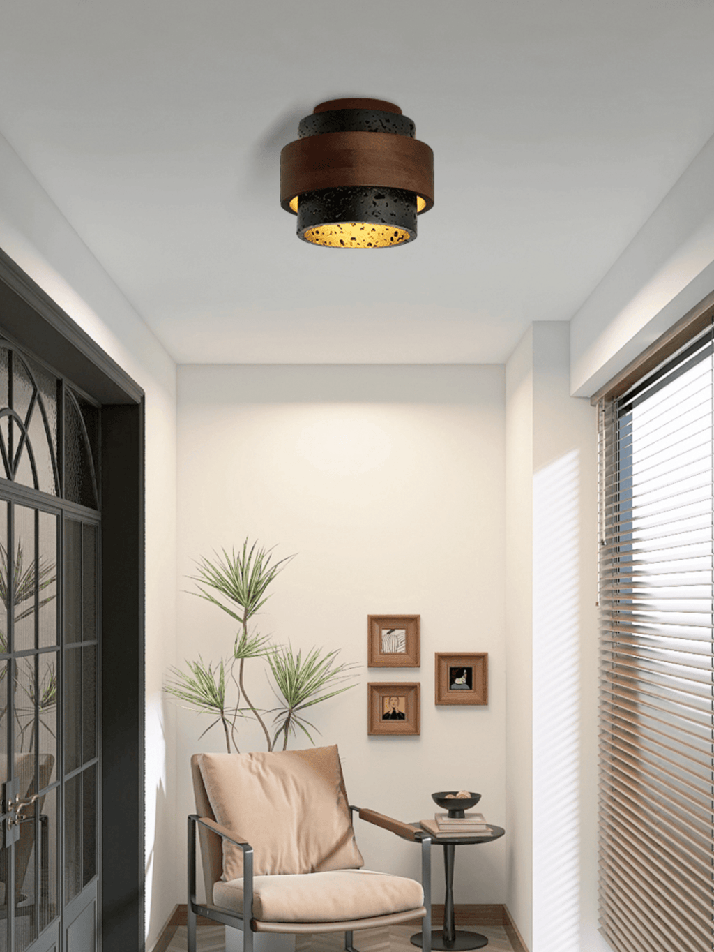 Ebony Ceiling Light