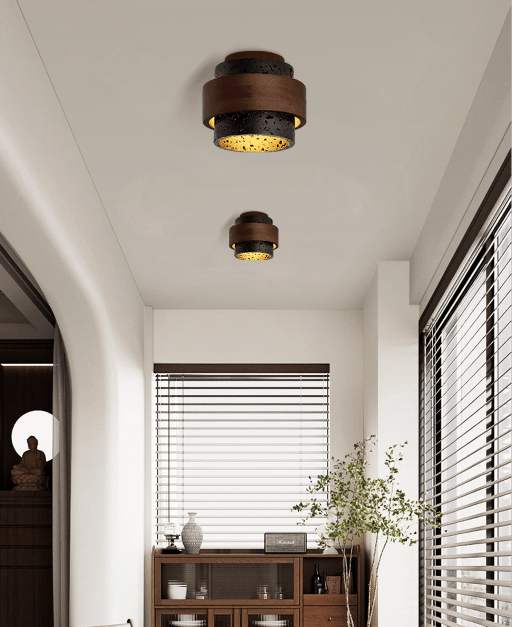 Ebony Ceiling Light