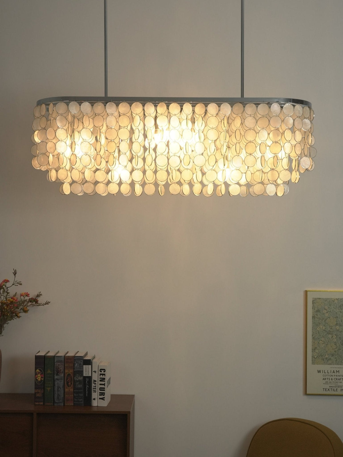 Liora Shell Linear Chandelier