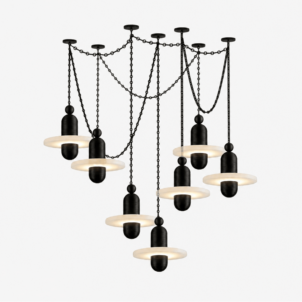 Orbital Drift Chain Chandelier