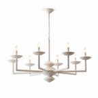 Sculptural Plaster Candelabra Chandelier
