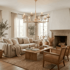 Sculptural Plaster Candelabra Chandelier