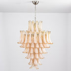 Amber Cloud Glass Petals Chandelier