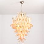 Amber Cloud Glass Petals Chandelier