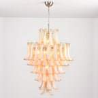 Amber Cloud Glass Petals Chandelier