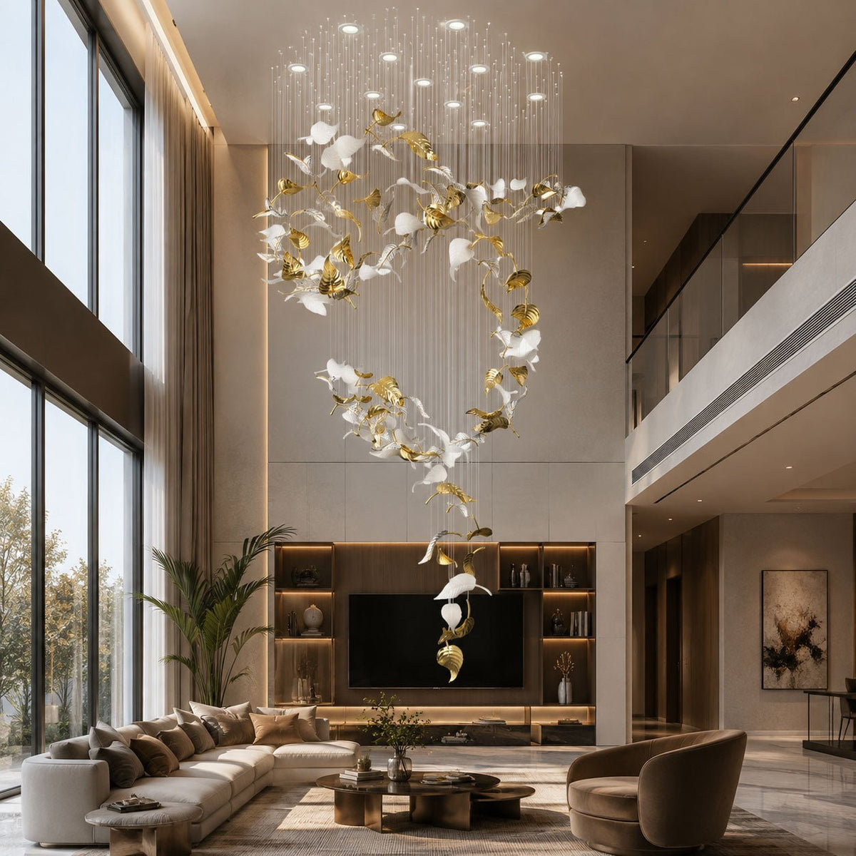 Linden Leaves Chandelier