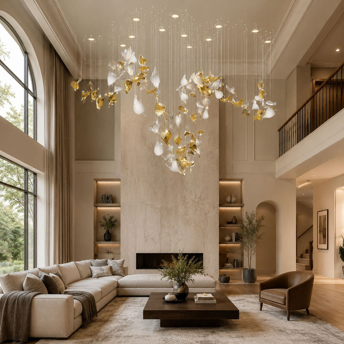 Linden Leaves Chandelier
