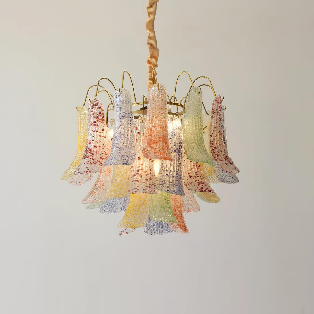 Colorful Murano-Style Glass Chandelier