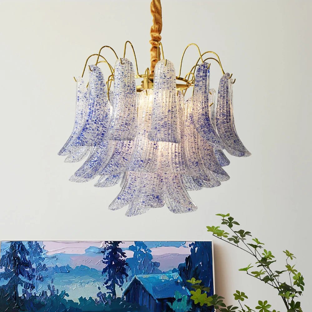 Colorful Murano-Style Glass Chandelier