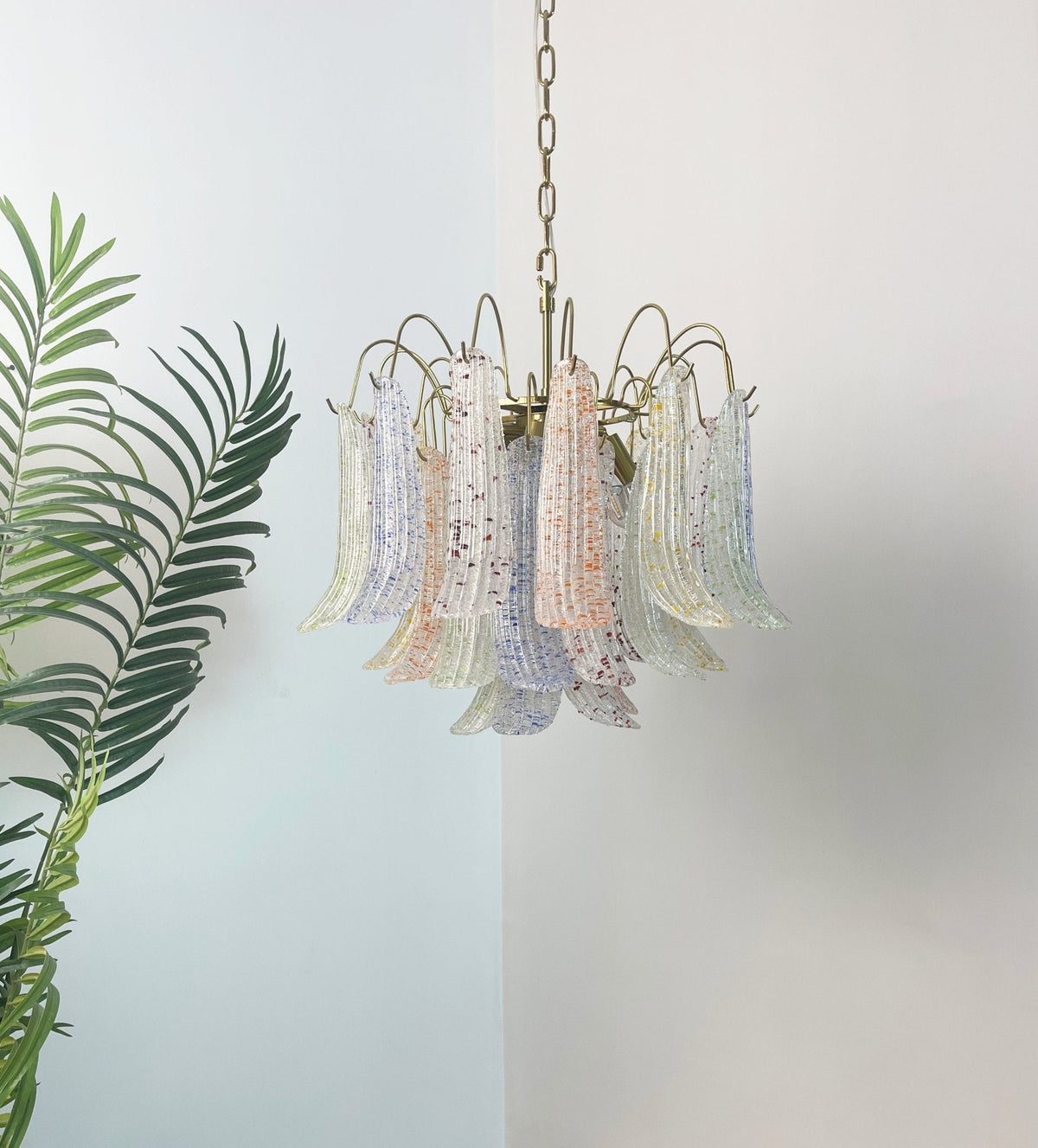 Colorful Murano-Style Glass Chandelier