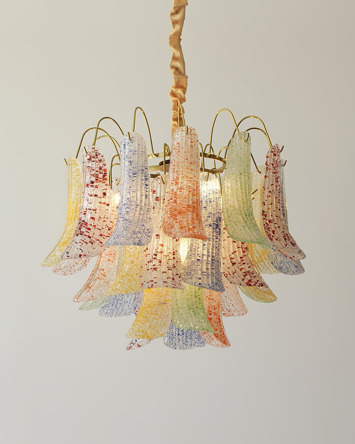 Colorful Murano-Style Glass Chandelier