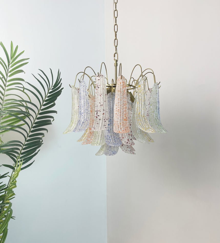 Colorful Murano-Style Glass Chandelier