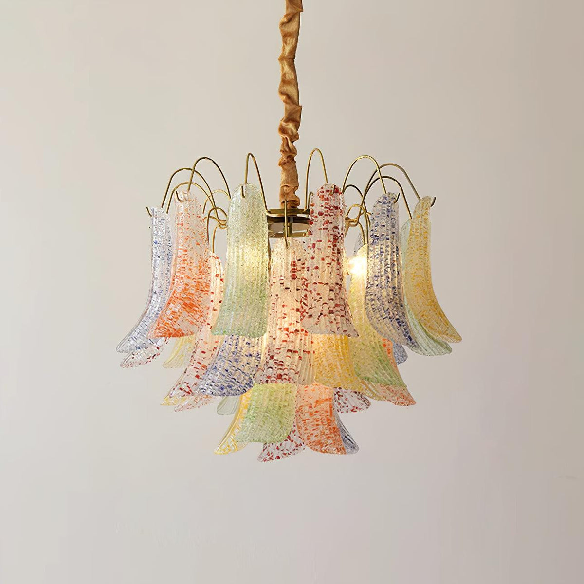 Colorful Murano-Style Glass Chandelier