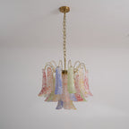 Colorful Murano-Style Glass Chandelier