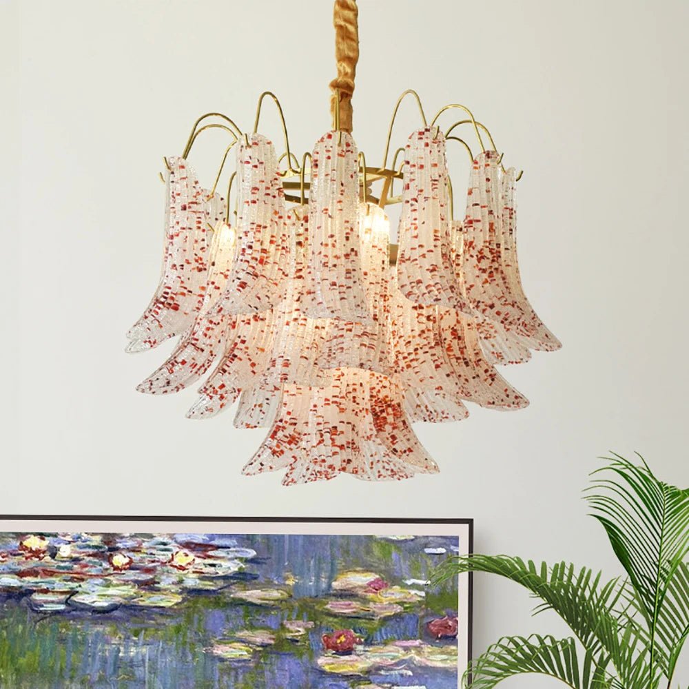 Colorful Murano-Style Glass Chandelier