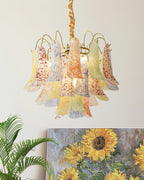 Colorful Murano-Style Glass Chandelier