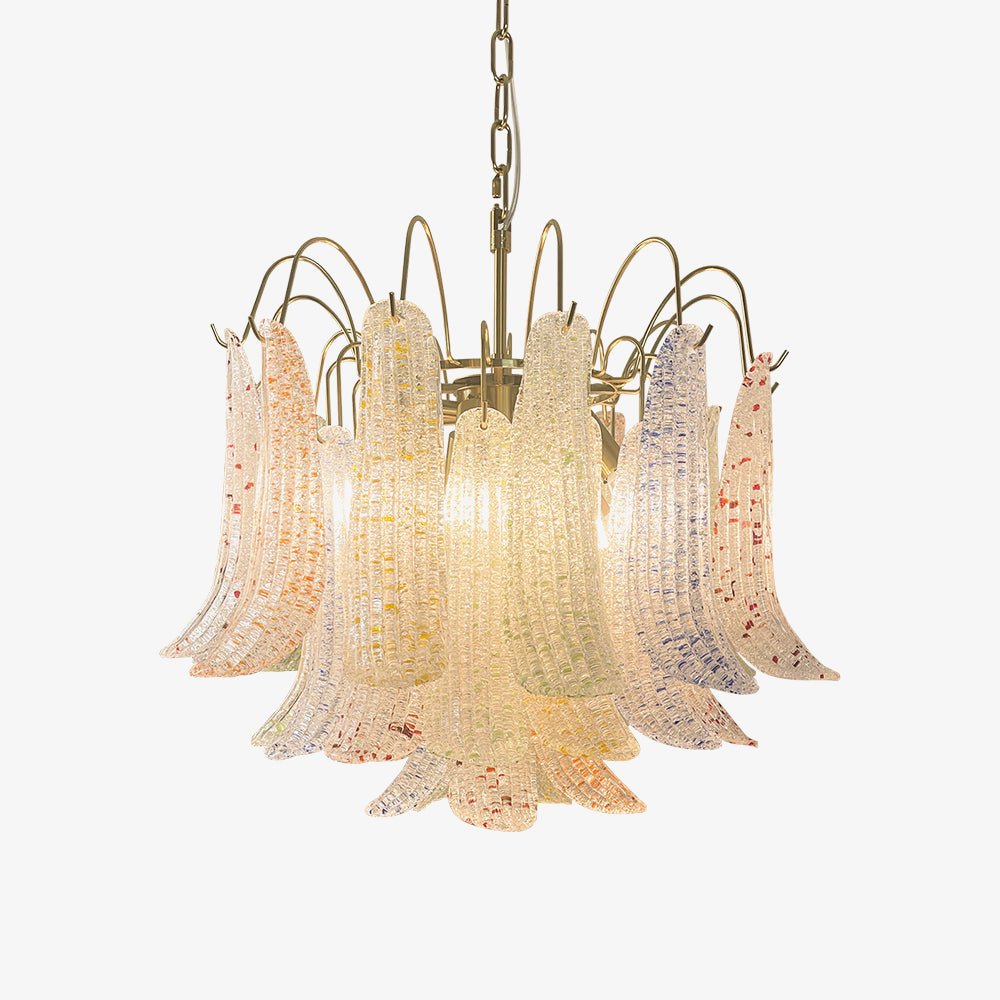 Colorful Murano-Style Glass Chandelier