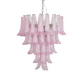 Pink Glass Petals Chandelier